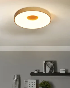 LED loftslampe BRAGOTO Med fjernbetjening Med dæmpning Metal Lysebrun