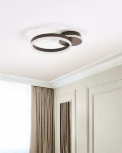 LED loftslampe GLYDE Metal Mørkebrun