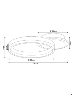 LED loftslampe GLYDE Metal Mørkebrun