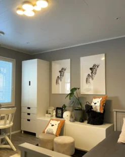 LED loftslampe LUGA Metal Sølv