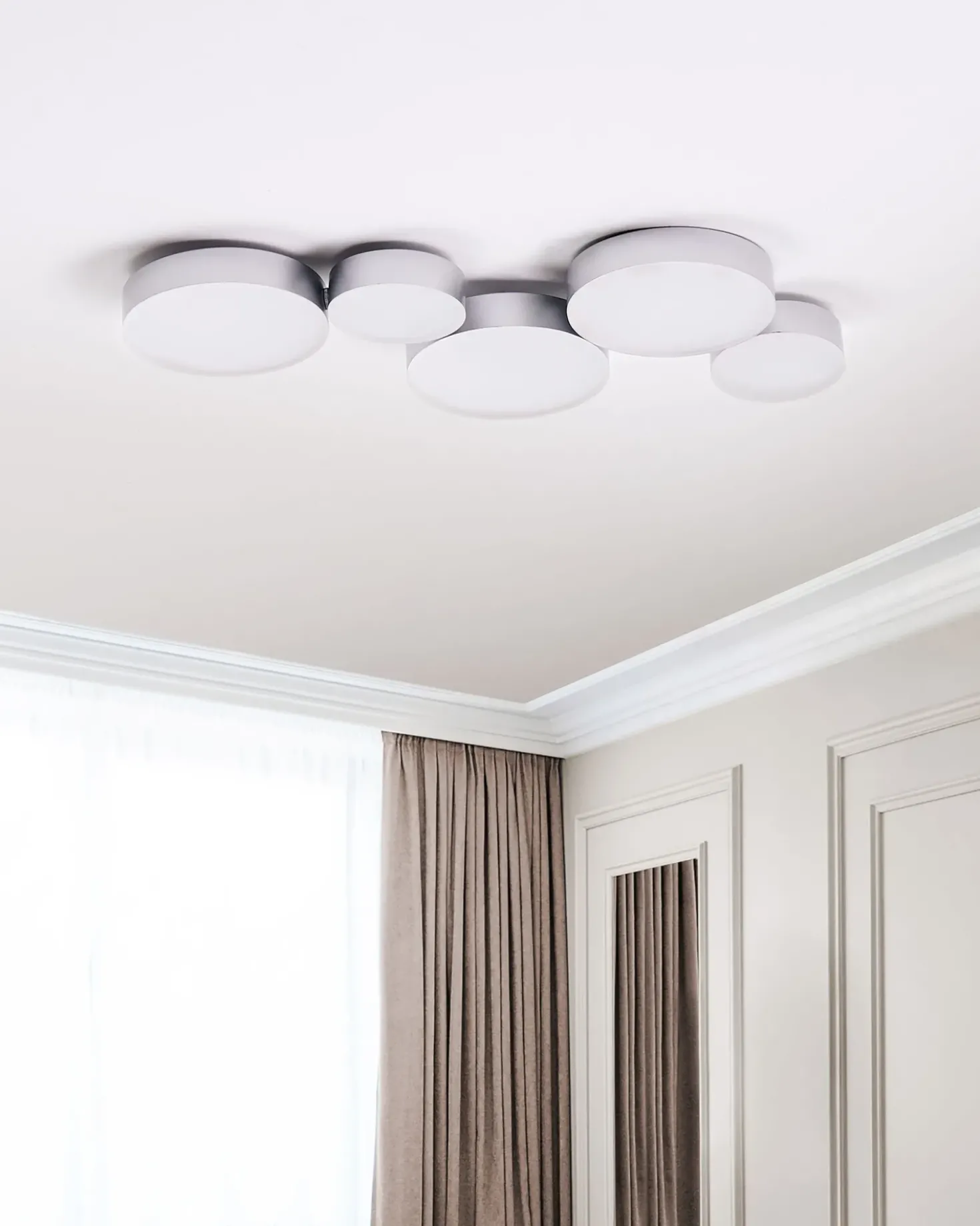 LED loftslampe LUGA Metal Sølv