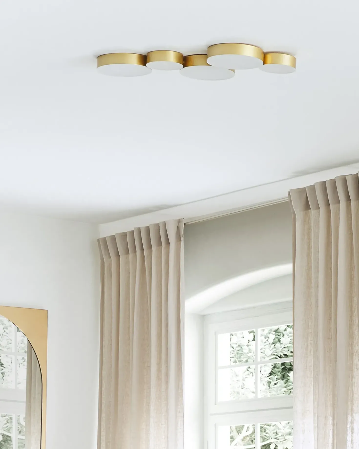LED loftslampe LUGA Metal Guld