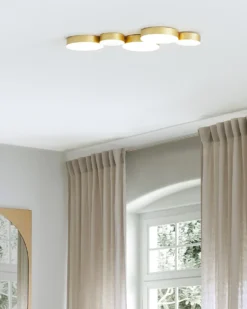 LED loftslampe LUGA Metal Guld