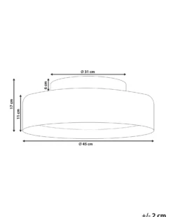 LED loftslampe MOEI Metal Sort