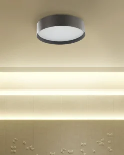 LED loftslampe MOEI Metal Sort