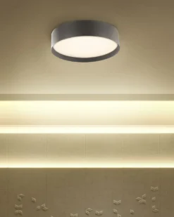 LED loftslampe MOEI Metal Sort