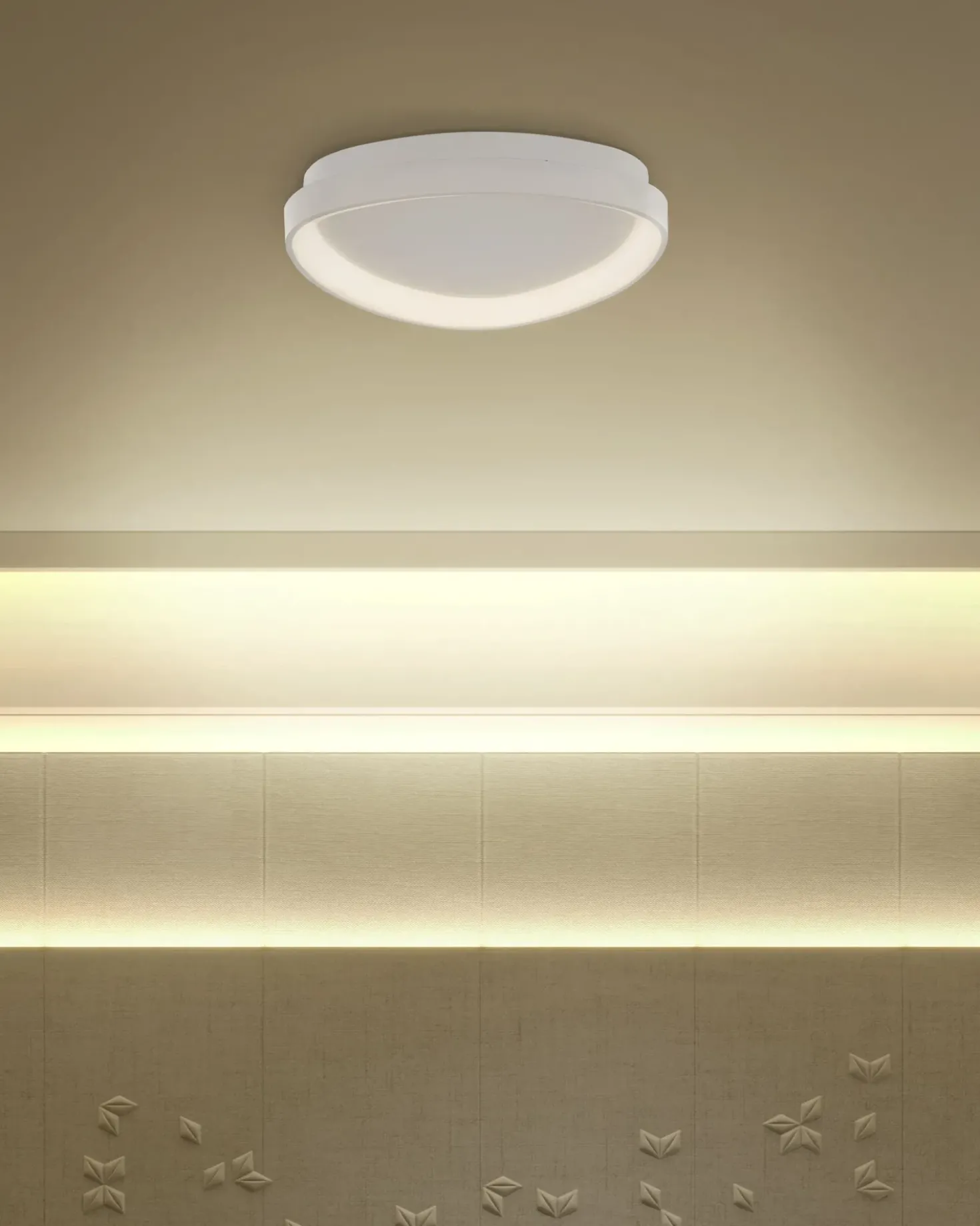 LED loftslampe NANDING Metal Hvid