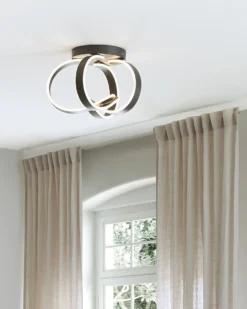 LED loftslampe NURA Metal Sort