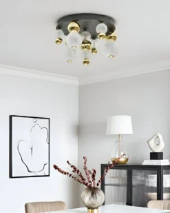 LED loftslampe SORA Glas Guld
