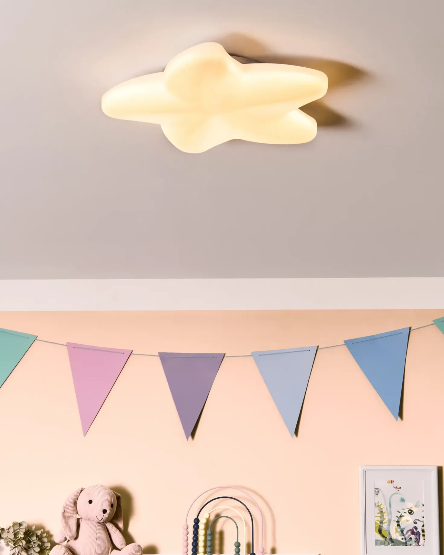 LED loftslampe Søstjerne SURNA Med dæmpning Hvid