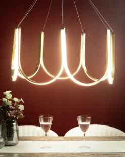 LED lysekrone PERQUENO Metal Guld