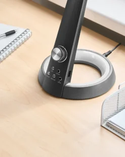 LED skrivebordslampe CANOPUS med USB-port Sort