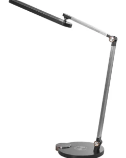 LED skrivebordslampe CAROY Med trådløs oplader Sort