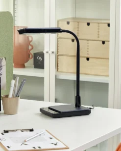 LED skrivebordslampe CENTAURUS Med dæmpning Metal Sort
