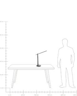 LED skrivebordslampe CETUS Med dæmpning Grå