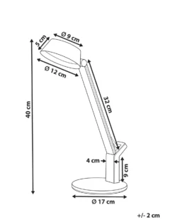 LED skrivebordslampe CHAMAELEON med USB-port Metal Messing