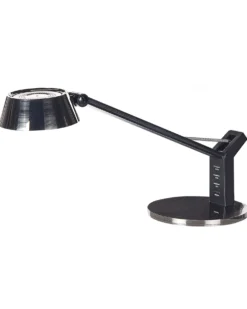 LED skrivebordslampe CHAMAELEON med USB-port Metal Messing