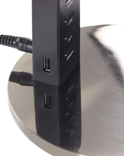 LED skrivebordslampe CHAMAELEON med USB-port Metal Messing