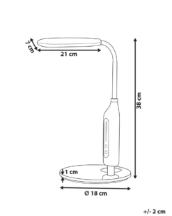 LED skrivebordslampe CYGNUS Med dæmpning Metal Sort
