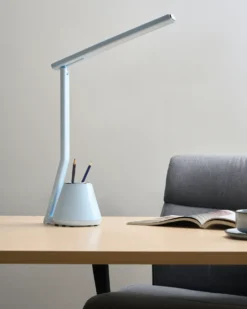 LED skrivebordslampe DENEB Med dæmpning Himmelblå