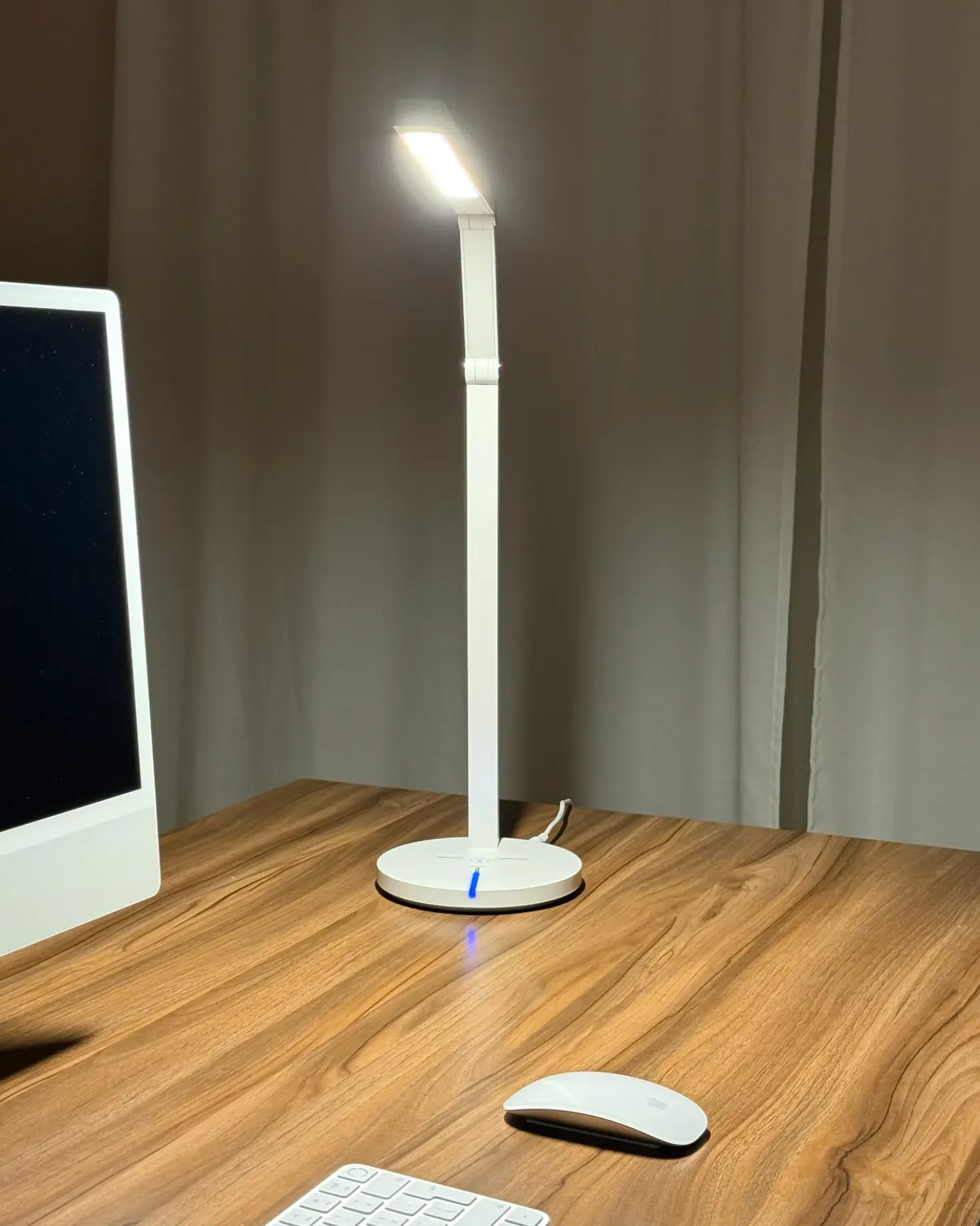 LED skrivebordslampe DORADO Med dæmpning Metal Hvid