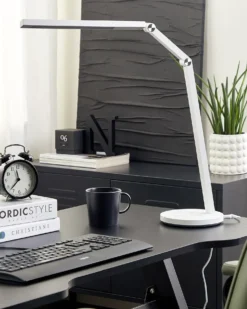 LED skrivebordslampe DORADO Med dæmpning Metal Hvid