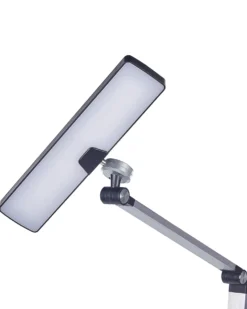 LED skrivebordslampe LACERTA Med trådløs oplader Metal Sølv
