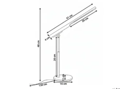 LED skrivebordslampe TUCANA Med dæmpning Sort
