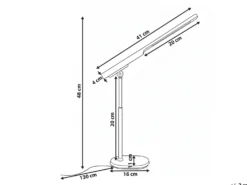 LED skrivebordslampe TUCANA Med dæmpning Hvid
