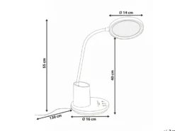 LED skrivebordslampe VELA Med dæmpning Lys Beige