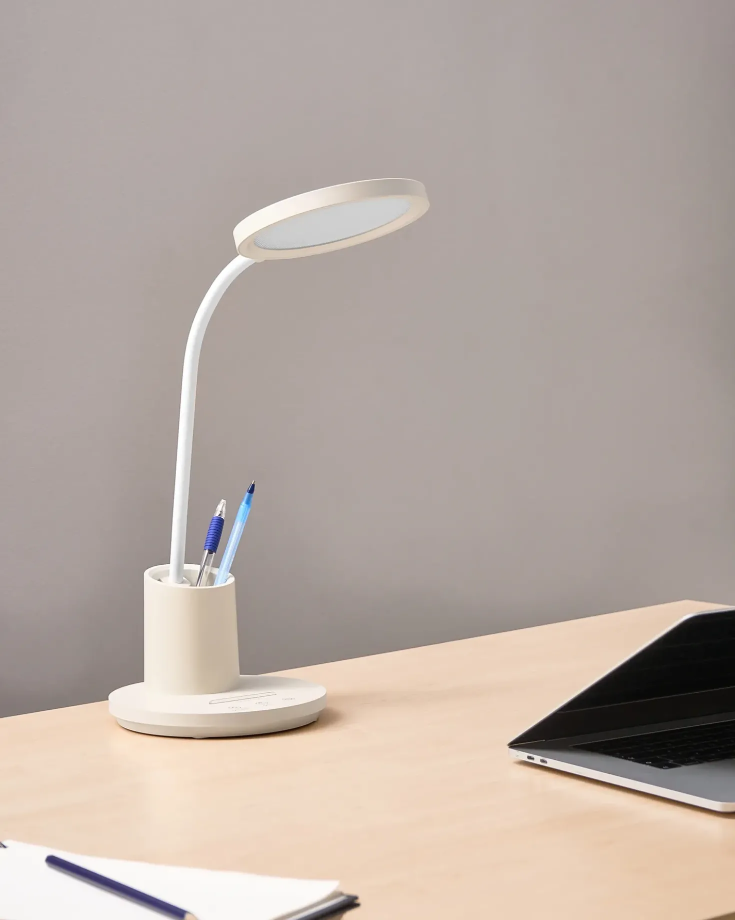LED skrivebordslampe VELA Med dæmpning Lys Beige