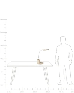 LED skrivebordslampe VELA Med dæmpning Lys Beige