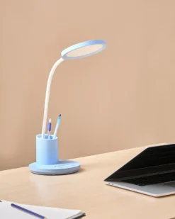 LED skrivebordslampe VELA Med dæmpning Blå