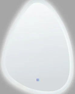 LED-badeværelsesspejl BETHUNE 58 cm 78 cm Sølv