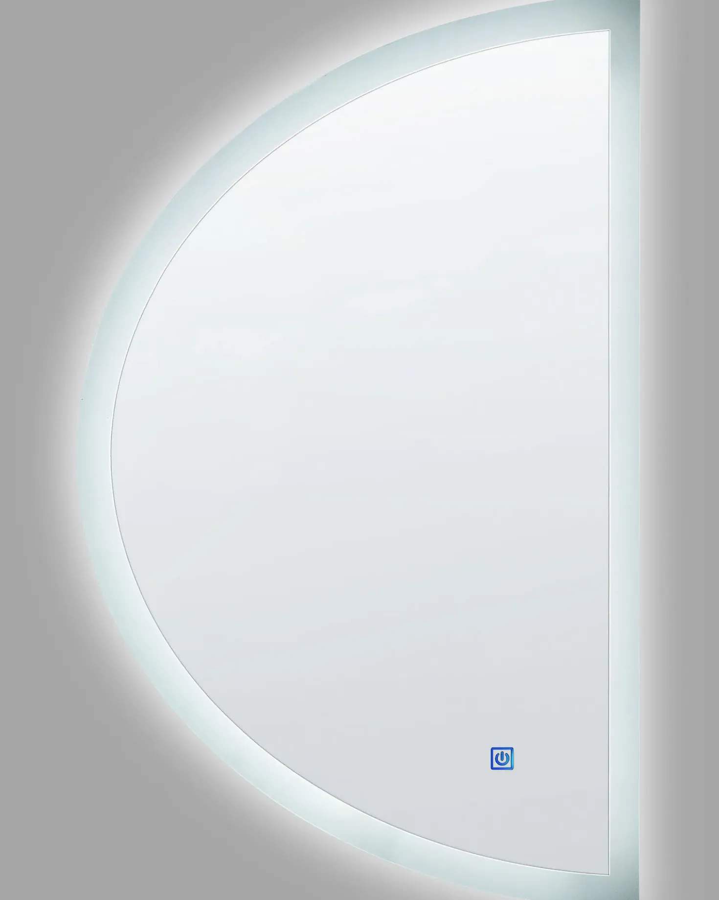 LED-badeværelsesspejl BEZONS 49 cm 80 cm Sølv