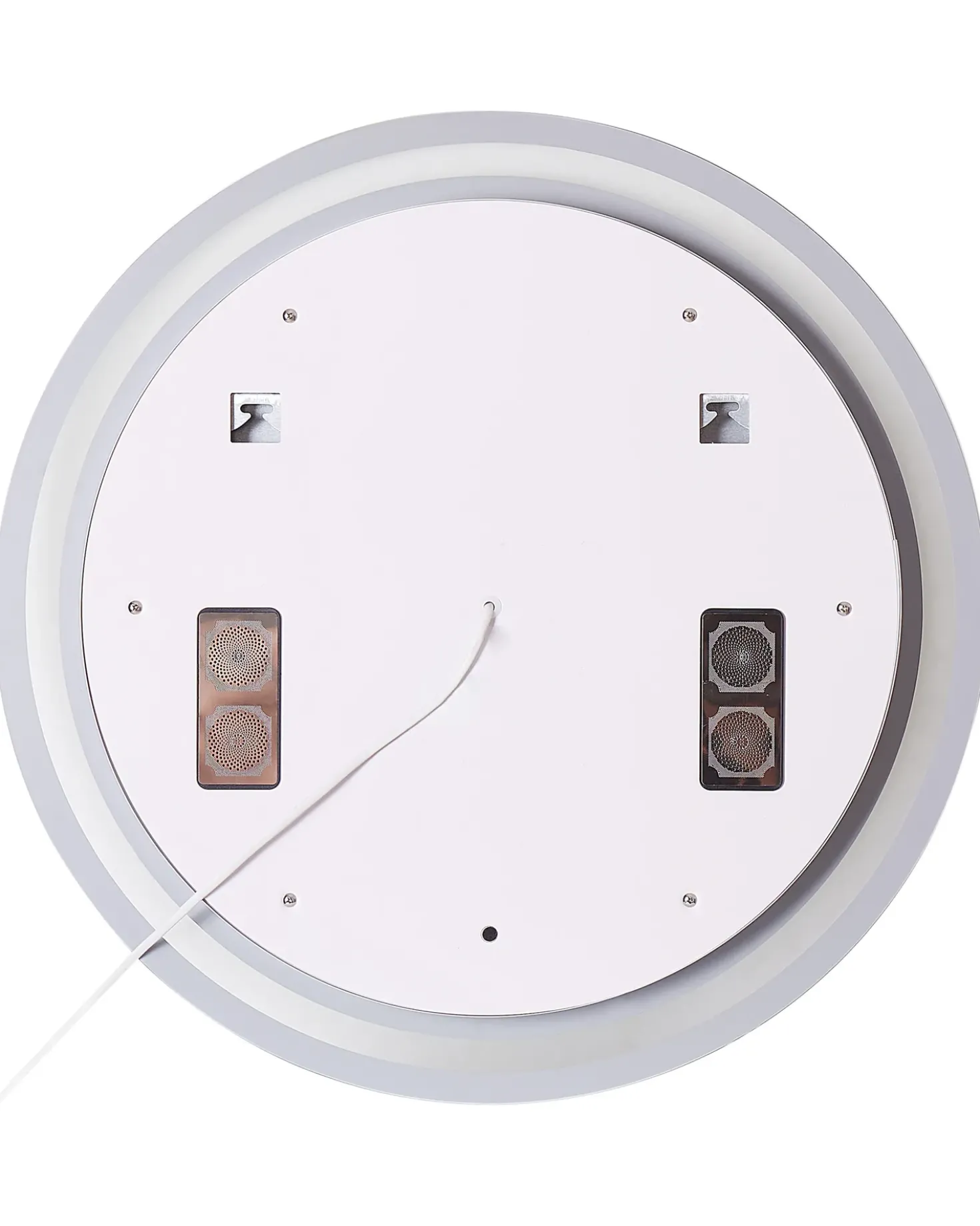 LED-badeværelsesspejl BROGNON 60 cm 60 cm Med indbygget Bluetooth-højttaler Sølv