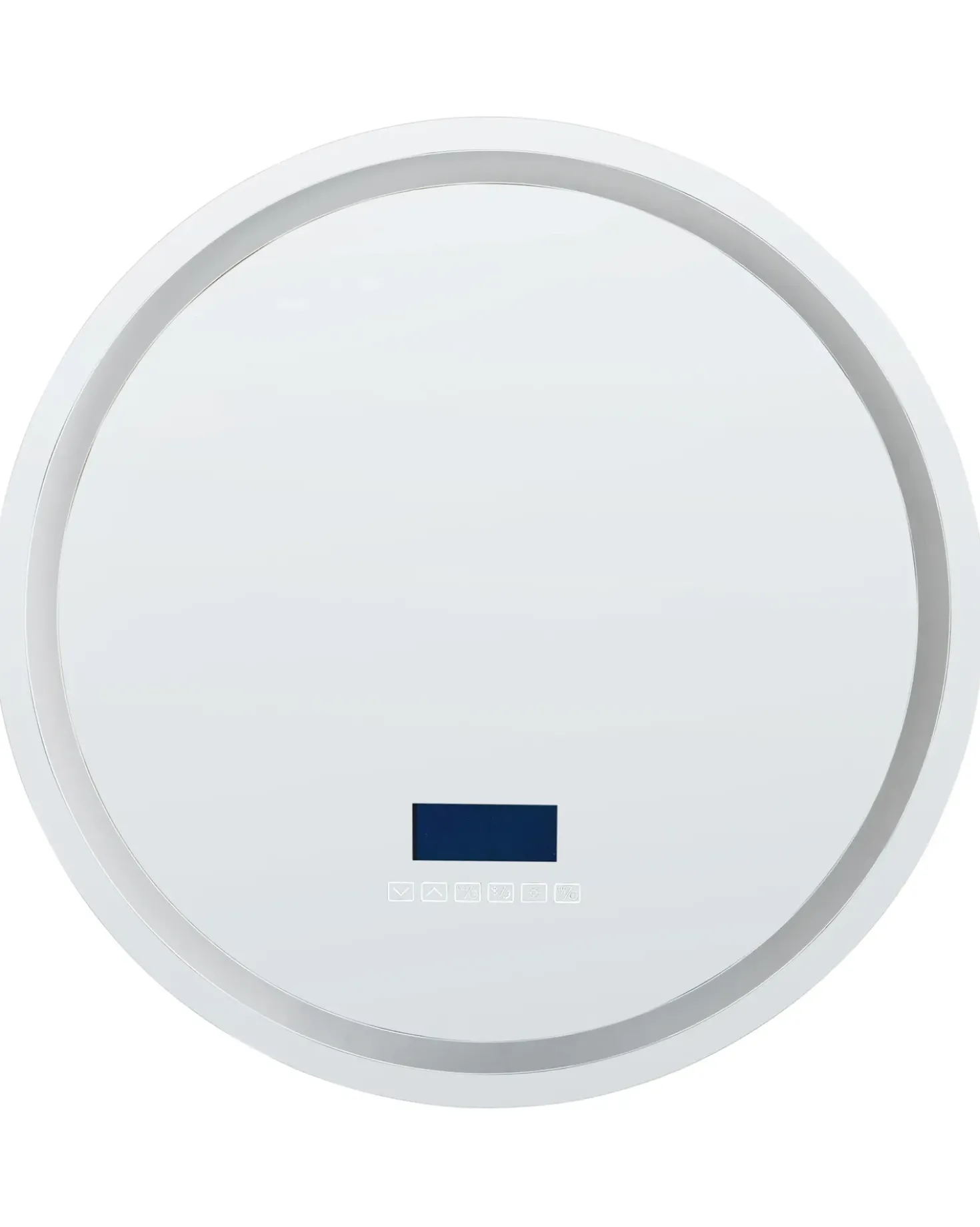 LED-badeværelsesspejl BROGNON 60 cm 60 cm Med indbygget Bluetooth-højttaler Sølv