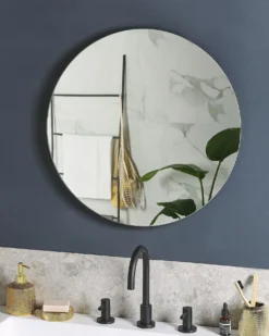 LED-badeværelsesspejl CALLAC 60 cm 60 cm Sølv