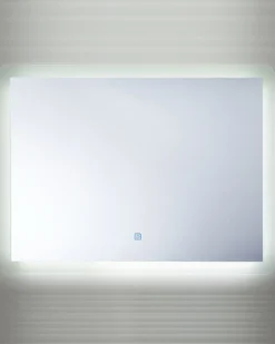 LED-badeværelsesspejl CORROY 80 cm 60 cm Sølv