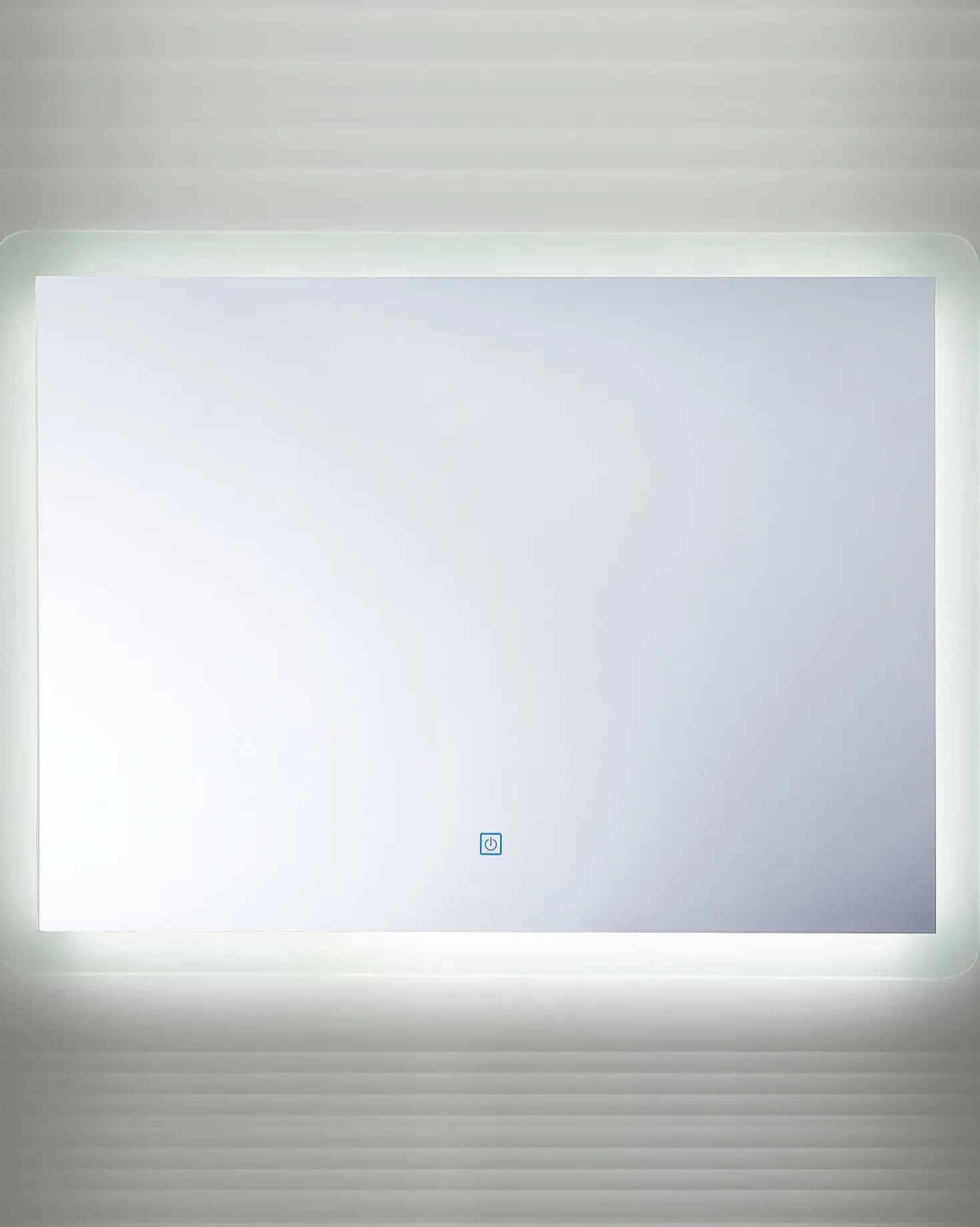 LED-badeværelsesspejl CORROY 80 cm 60 cm Sølv