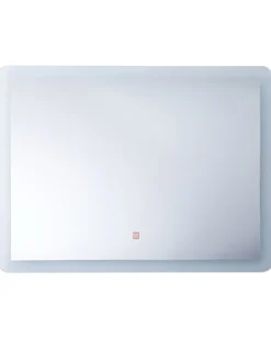 LED-badeværelsesspejl CORROY 80 cm 60 cm Sølv