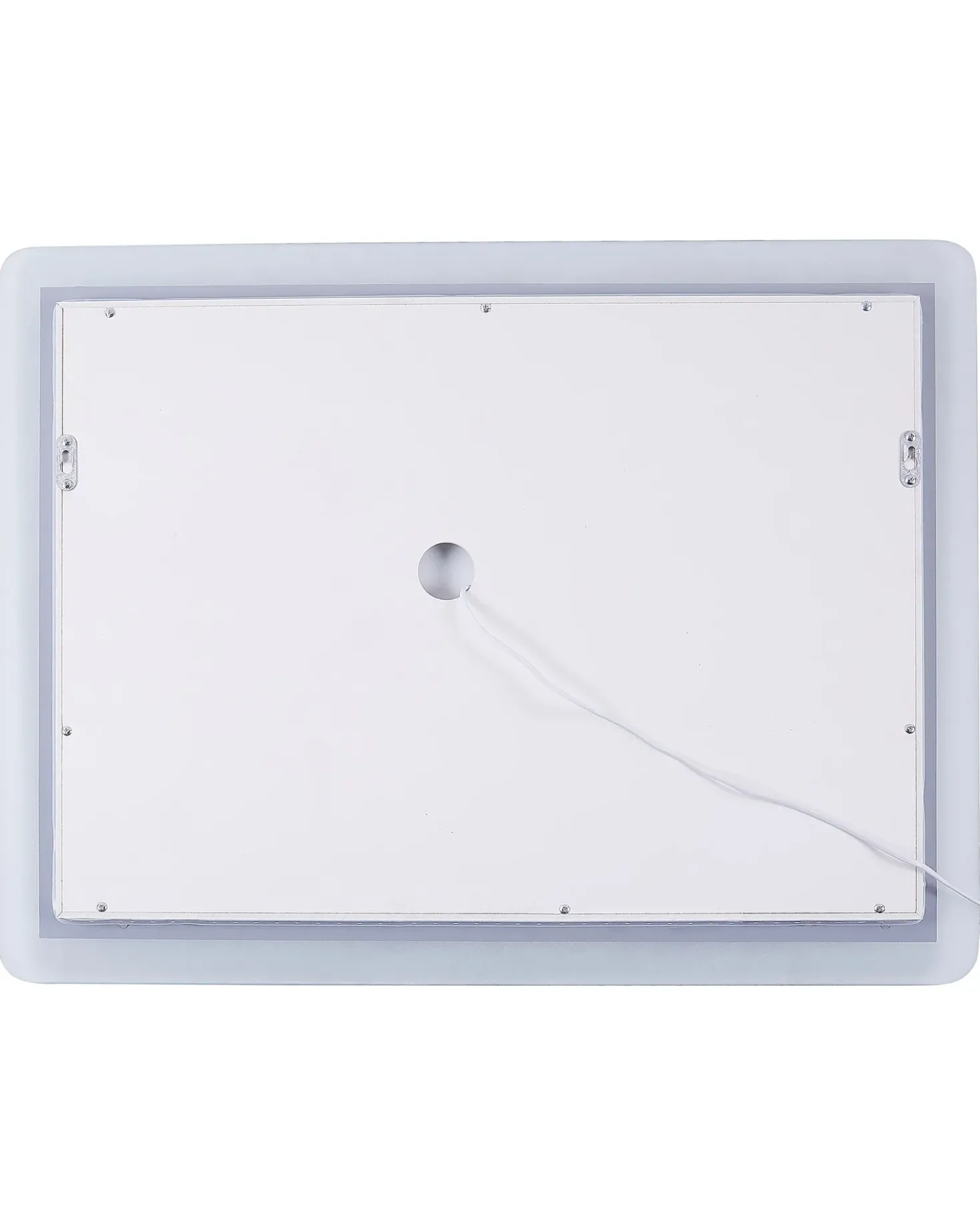 LED-badeværelsesspejl CORROY 80 cm 60 cm Sølv