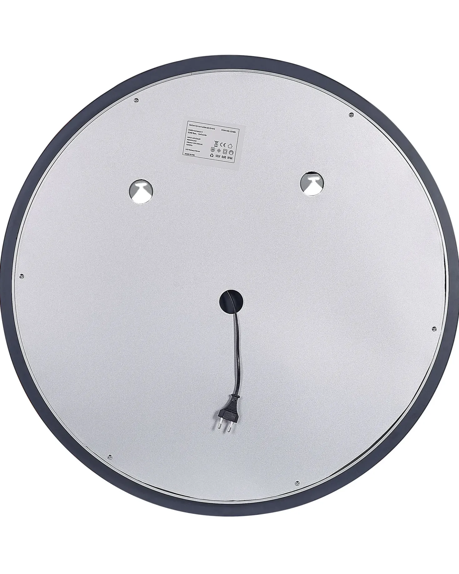 LED-badeværelsesspejl DEAUVILLE 79 cm 79 cm Sølv