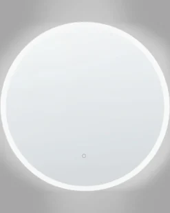 LED-badeværelsesspejl DEAUVILLE 79 cm 79 cm Sølv