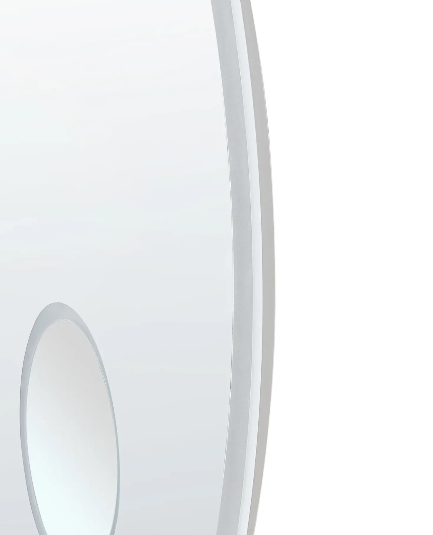 LED-badeværelsesspejl FIXIN 80 cm 80 cm Med indbygget Bluetooth-højttaler Sølv