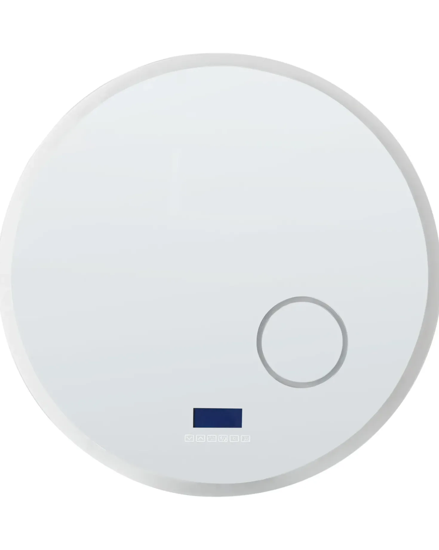 LED-badeværelsesspejl FIXIN 80 cm 80 cm Med indbygget Bluetooth-højttaler Sølv