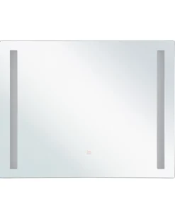 LED-badeværelsesspejl LIRAC 70 cm 60 cm Sølv