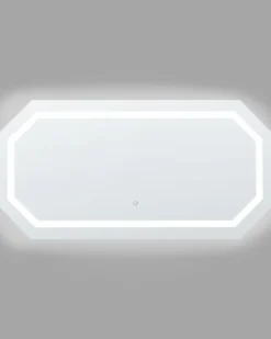 LED-badeværelsesspejl LOCMARIAQUER 120 cm 60 cm Sølv