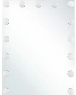 LED-badeværelsesspejl LUCENAY 40 cm 50 cm Sølv