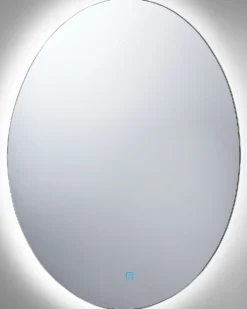 LED-badeværelsesspejl MAZILLE 60 cm 80 cm Sølv